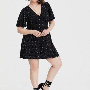 EUC Torrid Polka Dot Romper Sz 5